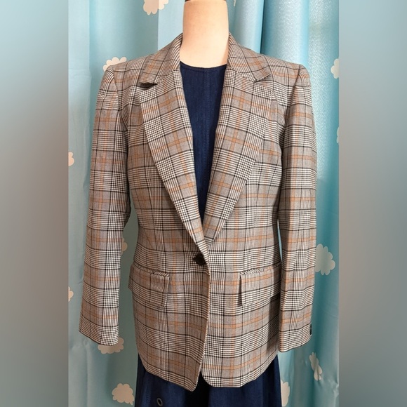 Vintage Pendleton glen plaid lightweight wool blazer. 6 - Picture 5 of 6